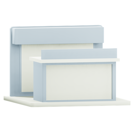 Office Reception Mockup  3D Icon