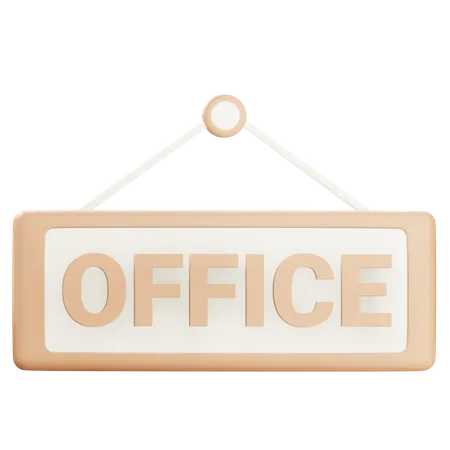 Office Sign  3D Icon