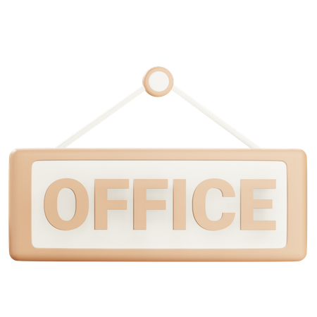 Office Sign  3D Icon