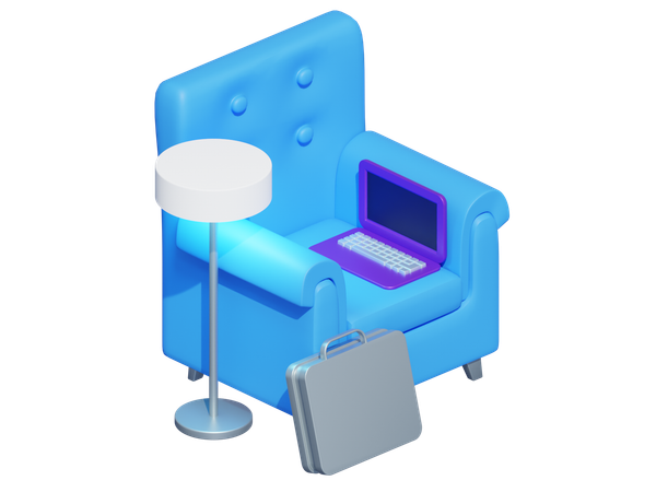 Office Sofa  3D Icon