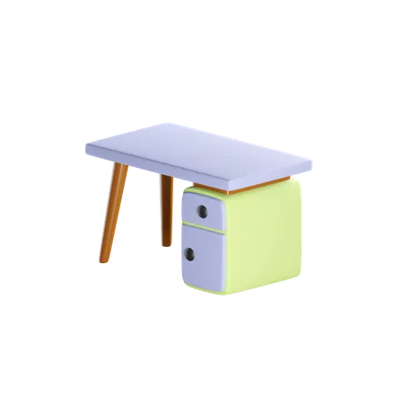 Office Table 3 D Render 3D Icon