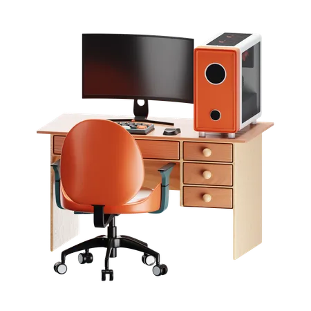 Office table  3D Icon