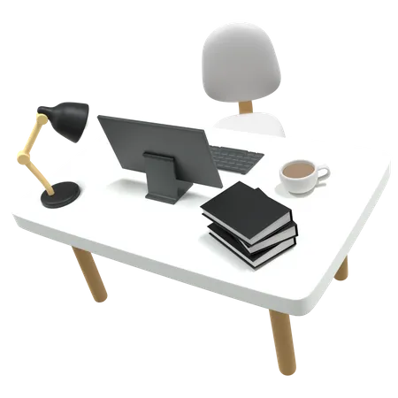 Office Table  3D Icon