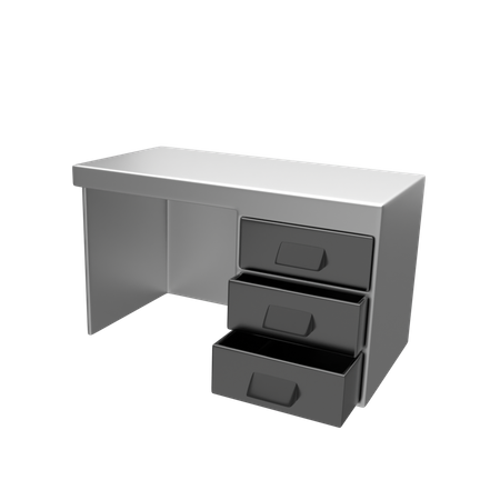 Office Table 3D Icon