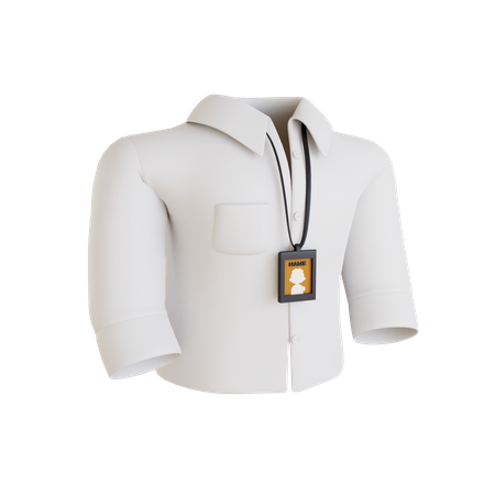 Office Worker Suit 3D Icon