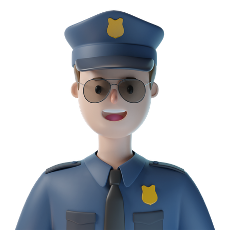 Officier de police  3D Icon