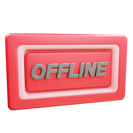 Offline board  3D Icon