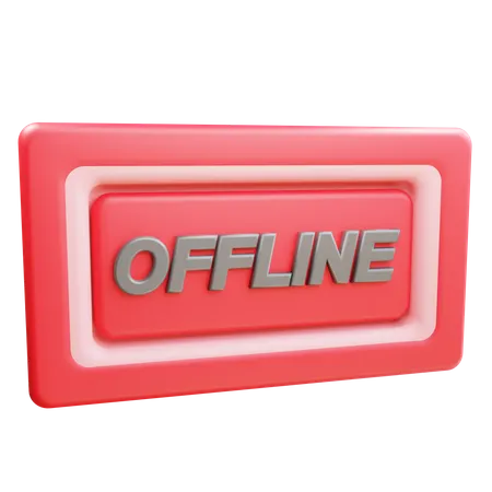 Offline board  3D Icon