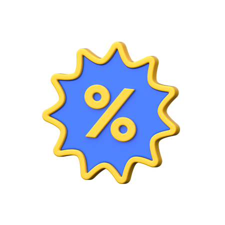 Offre de réduction sur les achats en ligne.  3D Icon