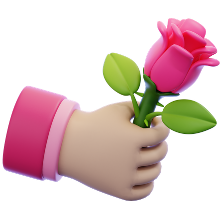 Offrir des fleurs  3D Icon