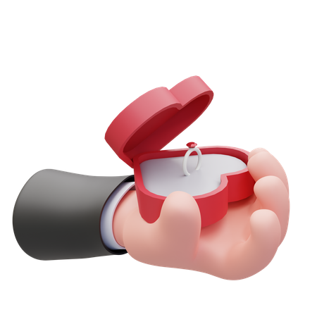 Offrir une bague pour la Saint-Valentin  3D Icon
