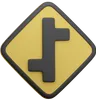 Offset Road Junction Left And Right