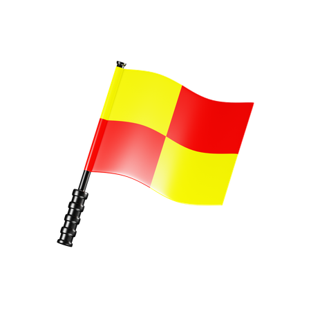 Offside flag  3D Icon