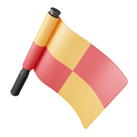 Offside flag  3D Icon