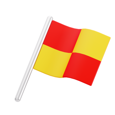 Offside Flag  3D Icon