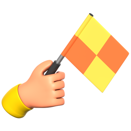 Offside Flag  3D Icon