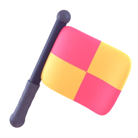 Offside Flag  3D Icon