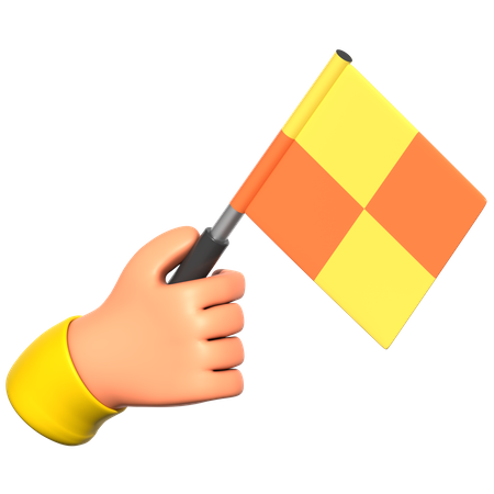 Offside Flag  3D Icon