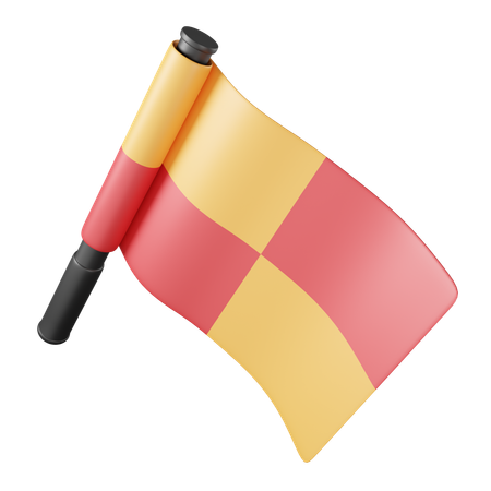 Offside flag  3D Icon