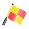 3d offside flag emoji