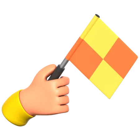 Offside Flag 3D Icon