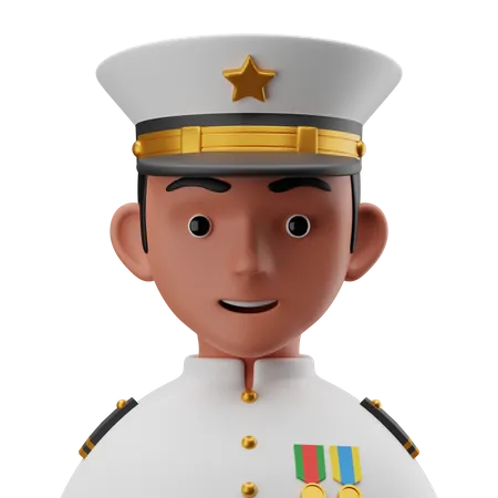 Oficial da marinha  3D Icon