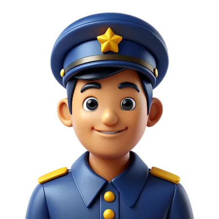 Oficial de policía  3D Icon