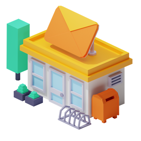Oficina de correos  3D Icon