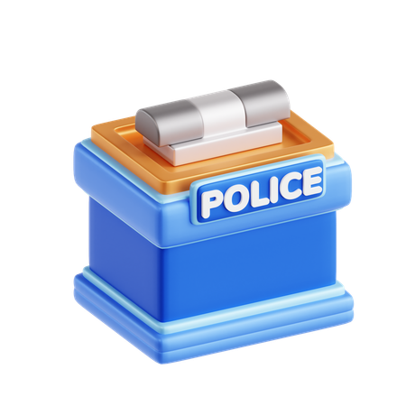 Oficina de la policía  3D Icon