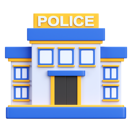 Oficina de la policía  3D Icon