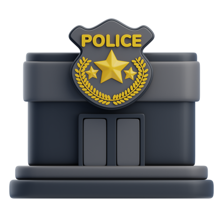Oficina de la policía  3D Icon
