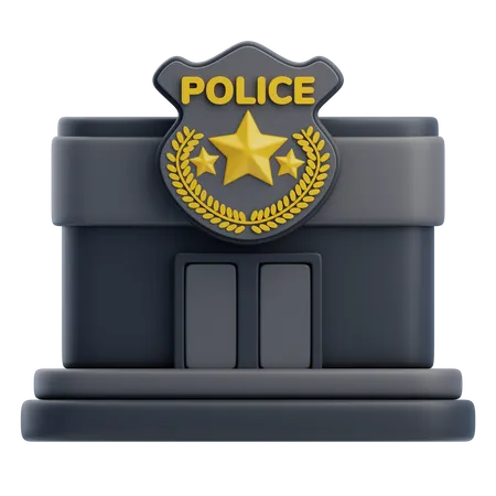 Oficina de la policía  3D Icon