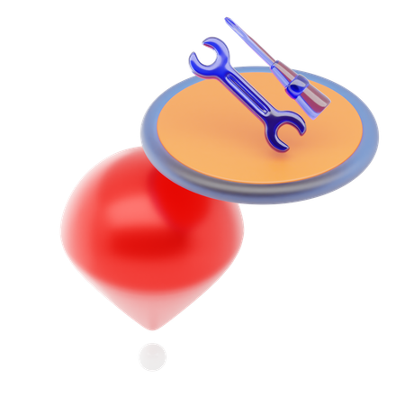 Pin de oficina  3D Icon