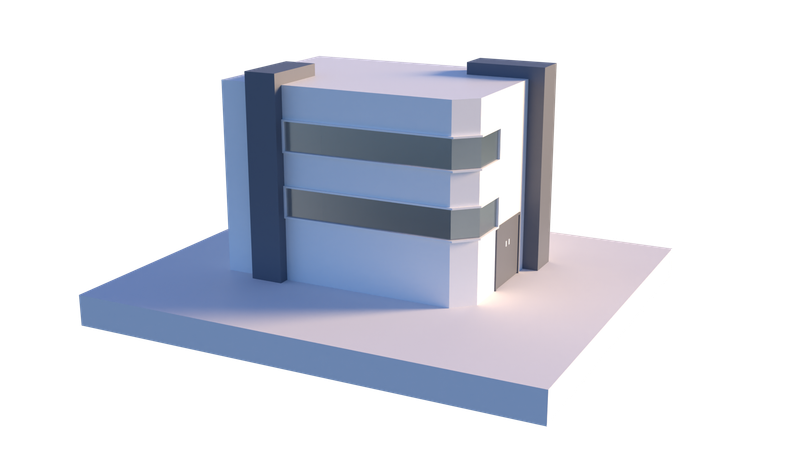 Apartamentos de oficina  3D Icon