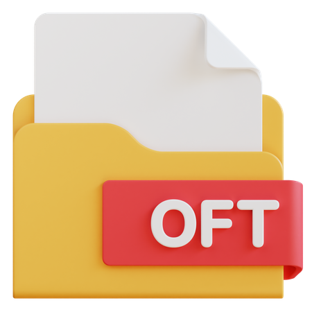Oft File  3D Icon