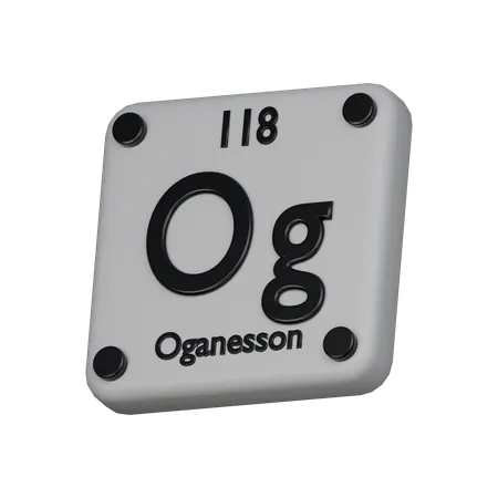 Oganesson Element 3 D Icon 3D Icon