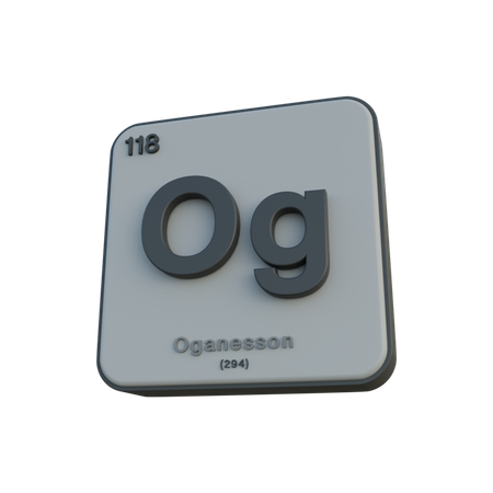 Oganesson  3D Illustration