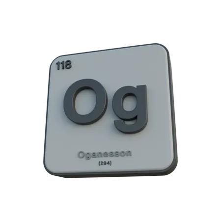 Oganesson  3D Illustration