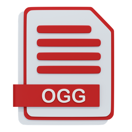 OGG File  3D Icon