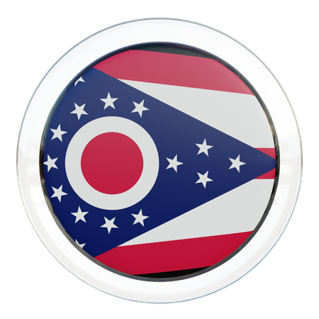Ohio Flag  3D Icon