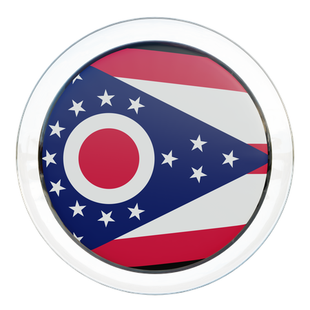 Ohio Flag  3D Flag