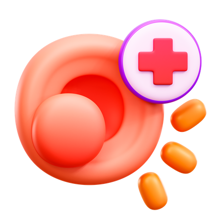 Ohrenuntersuchung 3D Icon