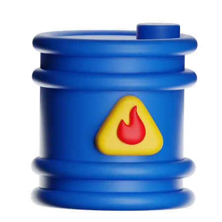 Oil Barrel  3D Icon