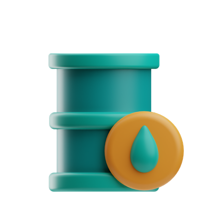 Oil Barrel  3D Icon