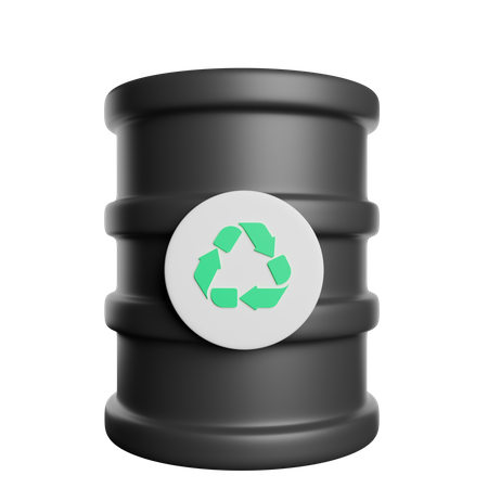 Oil Barrel  3D Icon