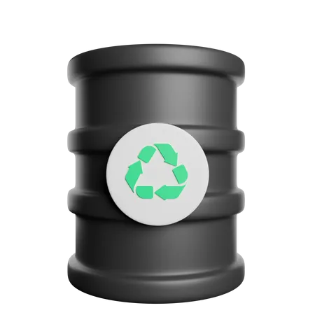 Oil Barrel  3D Icon