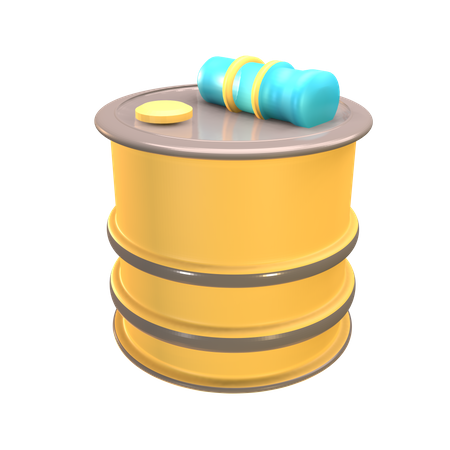 Oil Barrel  3D Icon