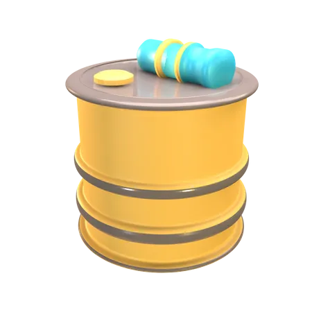 Oil Barrel  3D Icon