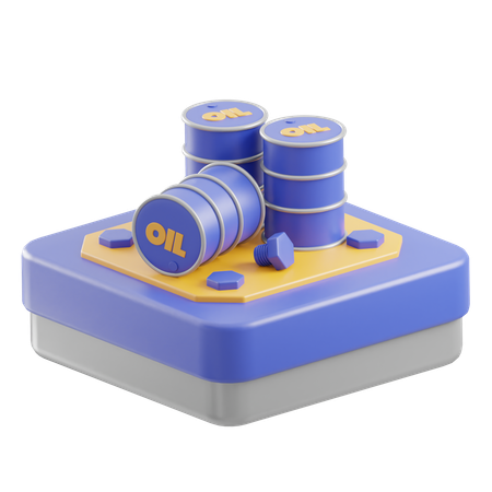 Oil Barrel  3D Icon