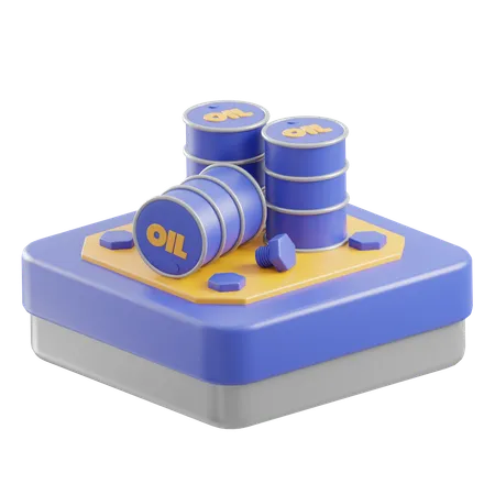 Oil Barrel  3D Icon